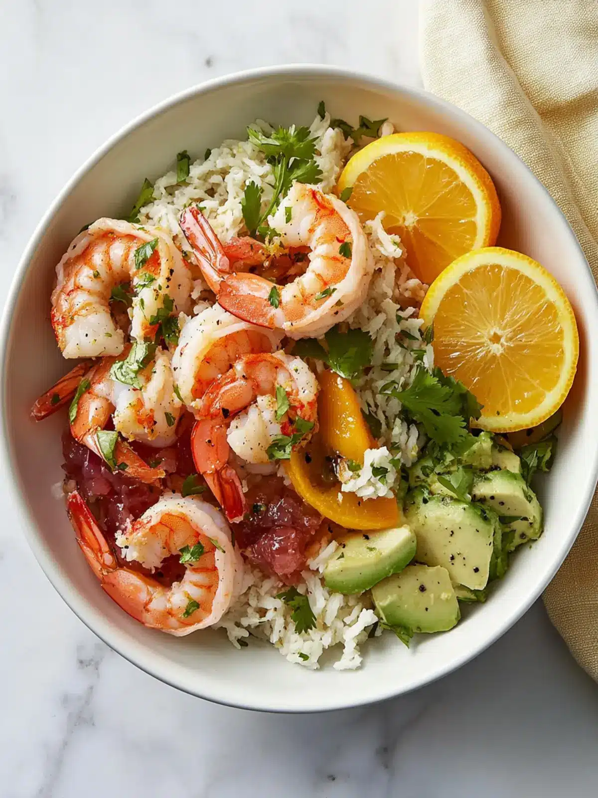 Zesty Citrus-Shrimp Bowls: A Refreshing Dinner Delight 4 Citrus-Shrimp Bowls