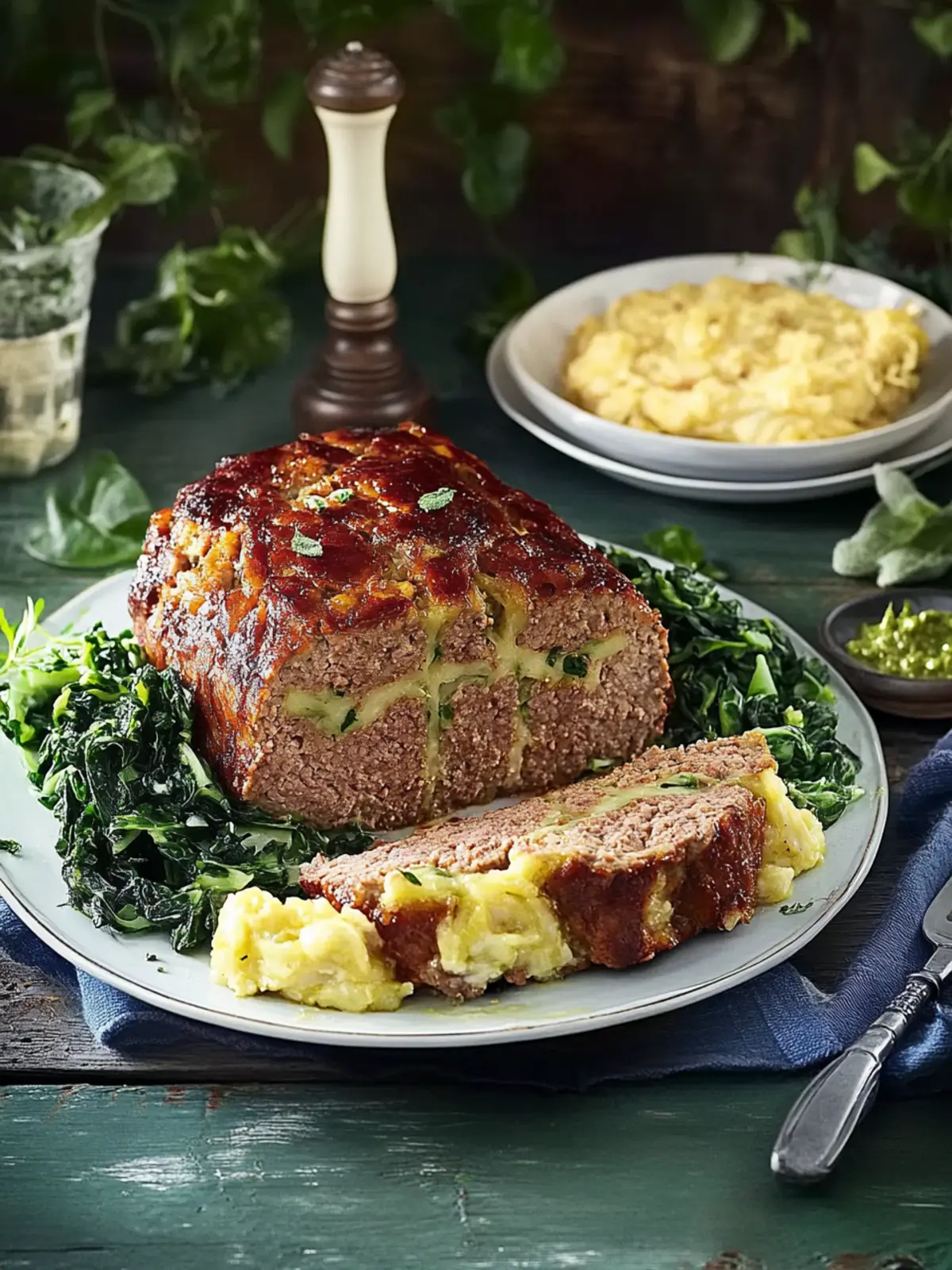 Hearty Viennese Meatloaf with Creamed Savoy Cabbage Bliss 2 Viennese meatloaf with creamed savoy cabbage