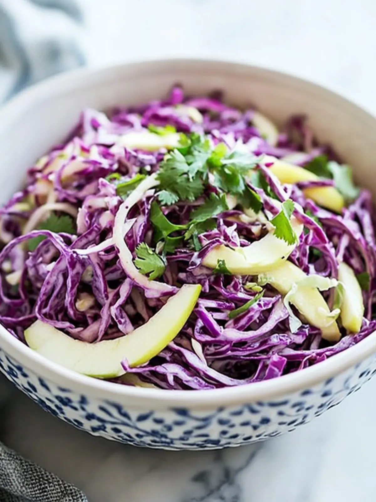 Spiralized Apple Cabbage Slaw: A Crunchy, Colorful Delight 4 Spiralized Apple Cabbage Slaw