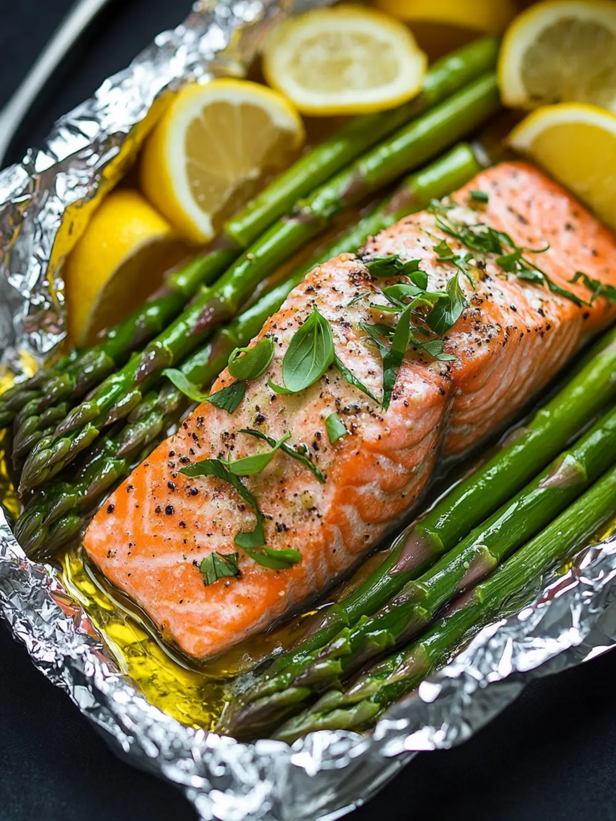 Savory Salmon and Asparagus in Foil for Effortless Dinners 2 Salmon and Asparagus in Foil