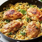 One-Skillet Chicken With Buttery Orzo for Effortless Weeknight Joy 7 One-Skillet Chicken With Buttery Orzo