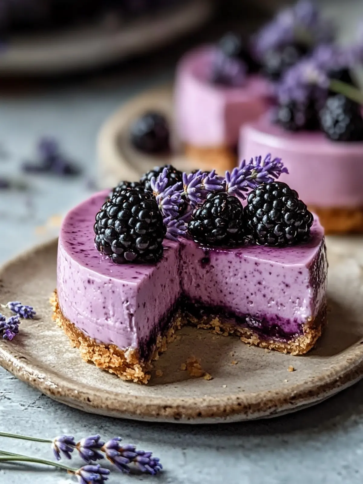 Luscious Blackberry Lavender Cheesecake: The Perfect Mini Treat 5 Luscious Blackberry Lavender Cheesecake