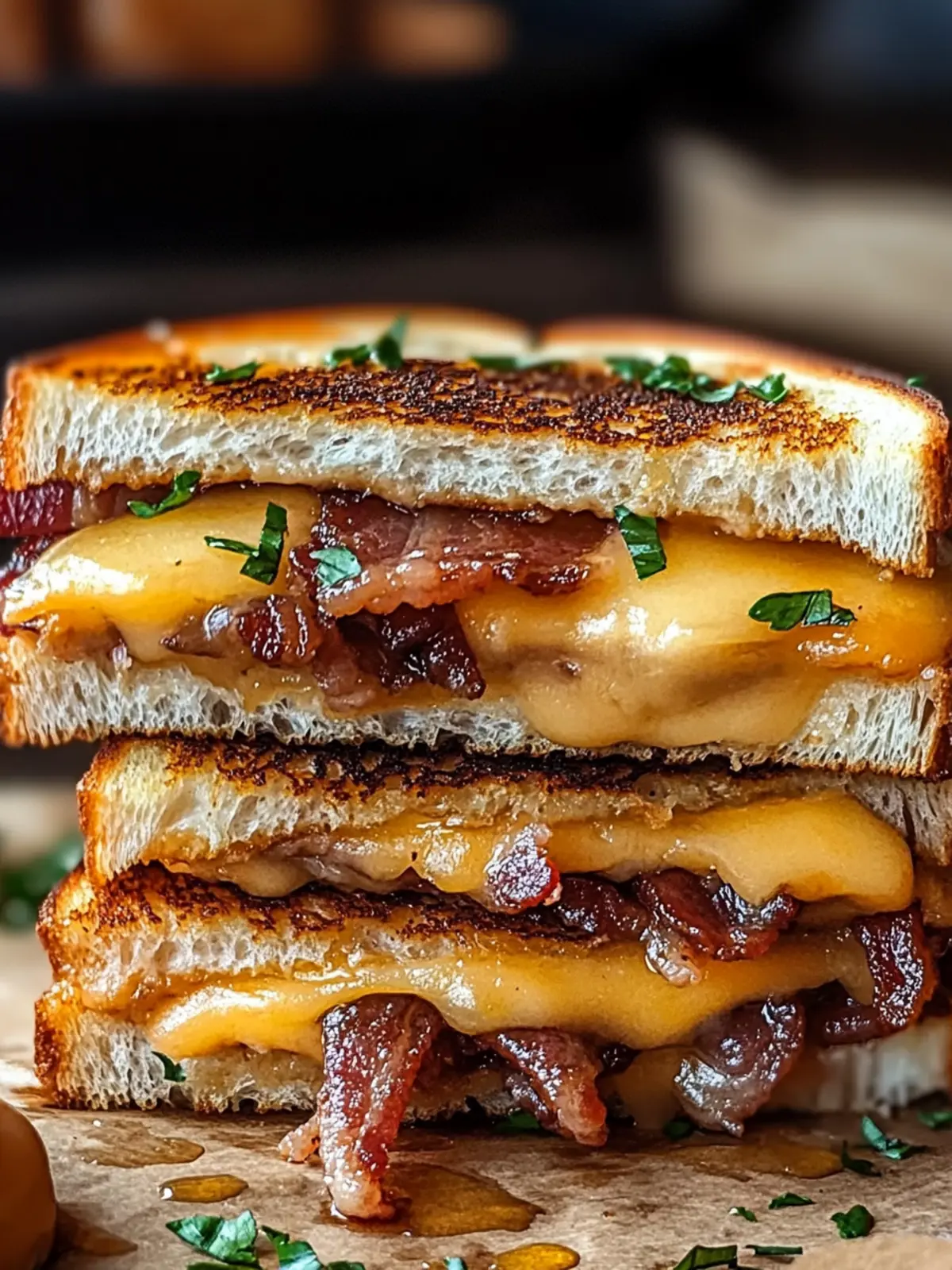 Hot Honey Apple Cheddar Beef Bacon Grilled Cheese Bliss 2 Hot Honey Apple Cheddar Beef Bacon Grilled Cheese