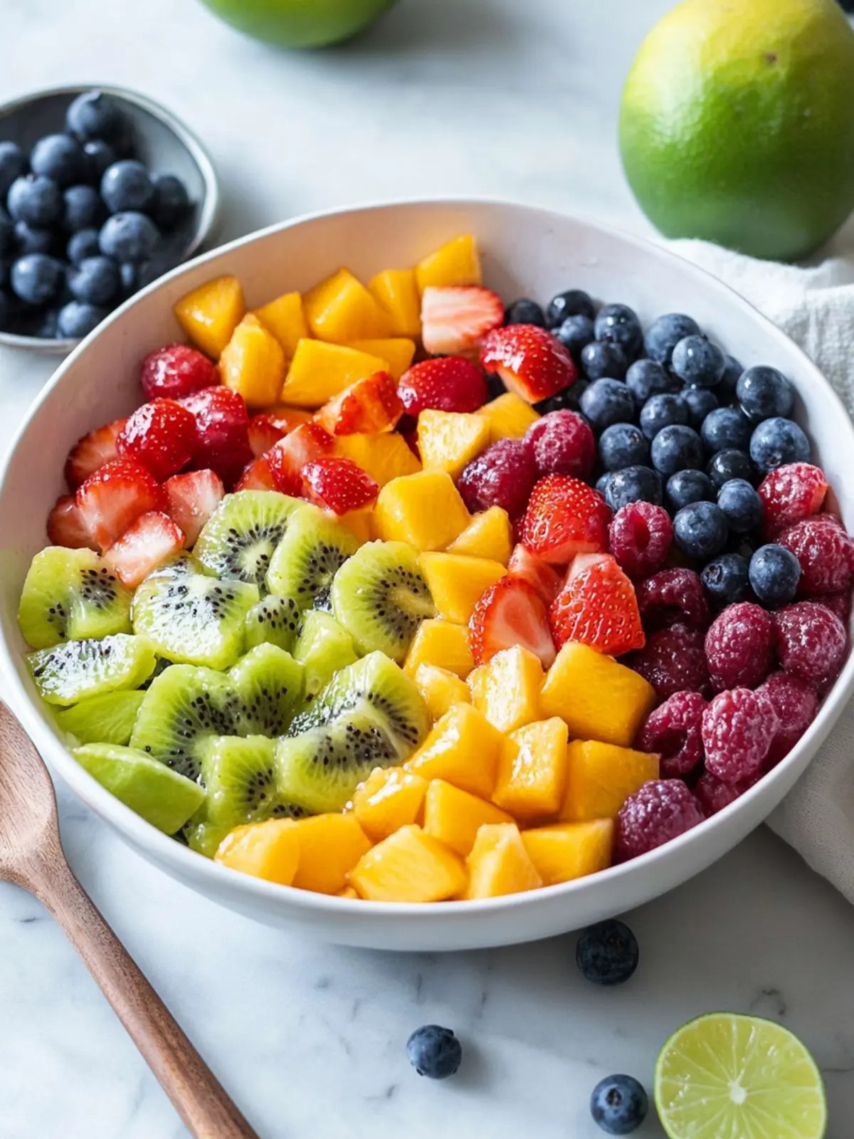Refreshing Honey Lime Rainbow Fruit Salad for Summer Bliss 2 Honey Lime Rainbow Fruit Salad