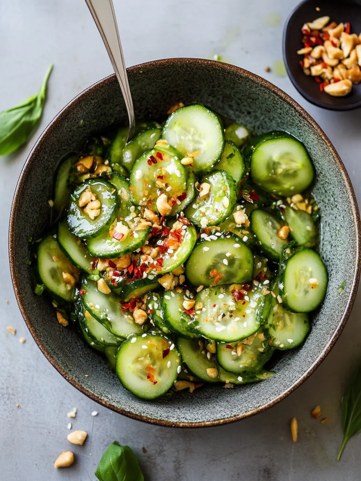 Zesty Asian Cucumber Salad with Crunchy Peanut Bliss 3 Asian Cucumber Salad