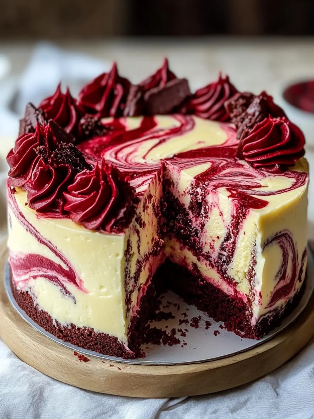 Red Velvet Cheesecake Swirl Cake: A Decadent Treat to Share 4 Red Velvet Cheesecake Swirl Cake