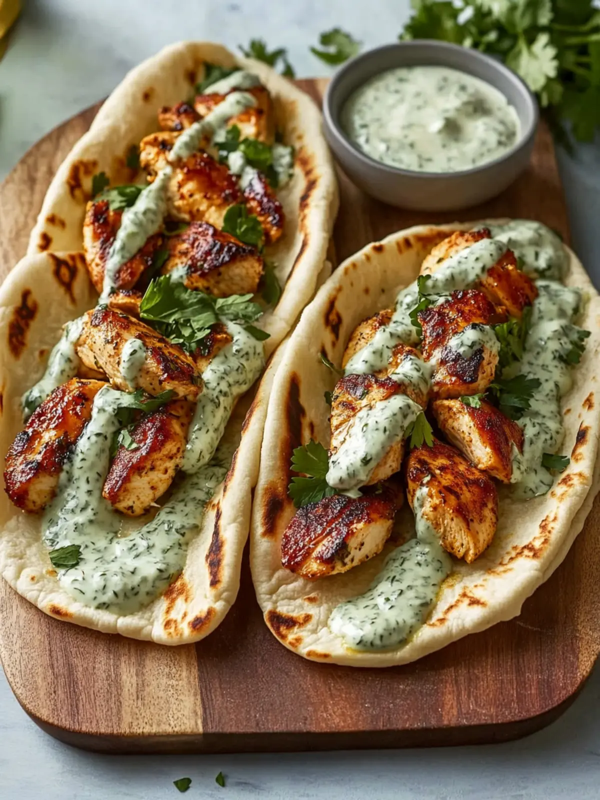 Delicious Sheet Pan Chicken Pitas with Herby Ranch Magic 2 Sheet Pan Chicken Pitas with Herby Ranch
