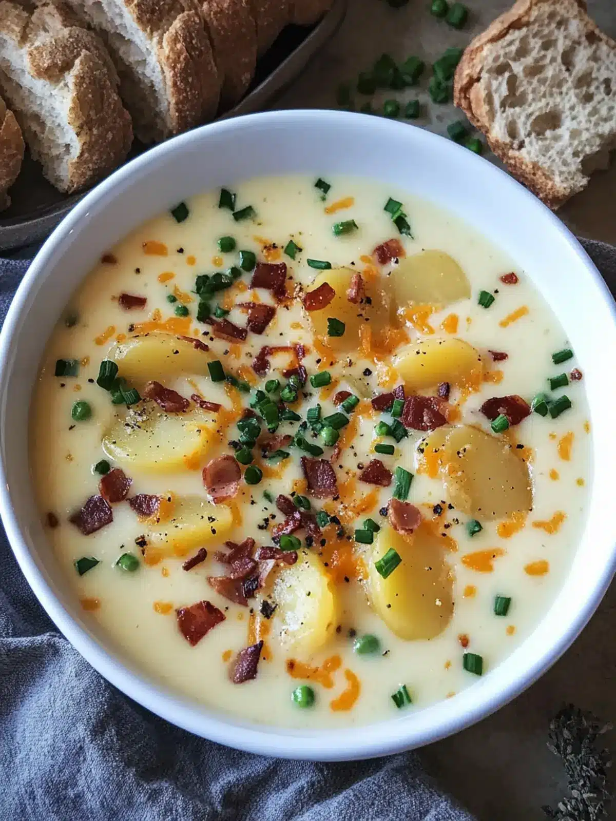 Creamy Loaded Potato Cheese Soup That Warms Your Soul 2 Loaded Potato Cheese Soup