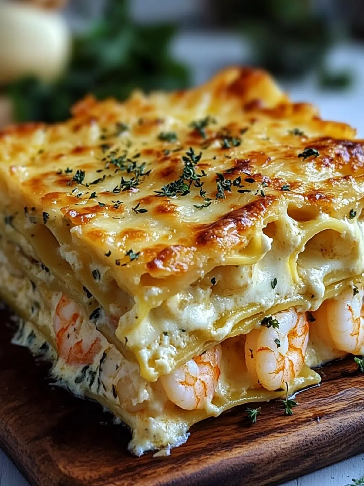 Garlic Butter Shrimp Scampi Lasagna: Comfort Food Redefined 3 Garlic Butter Shrimp Scampi Lasagna