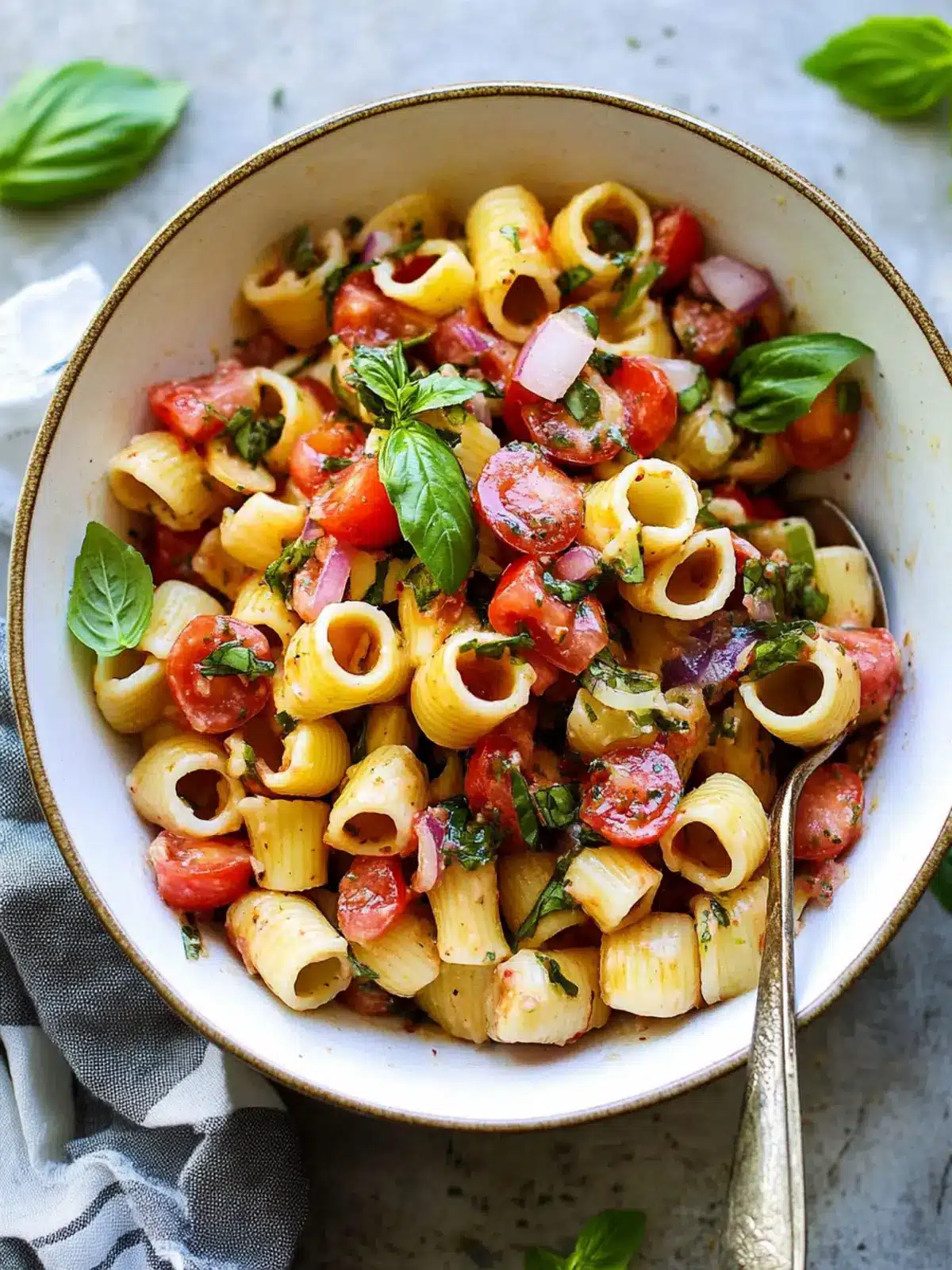 Delicious Bruschetta Pasta Salad: Perfect for Summer BBQs 4 Bruschetta Pasta Salad