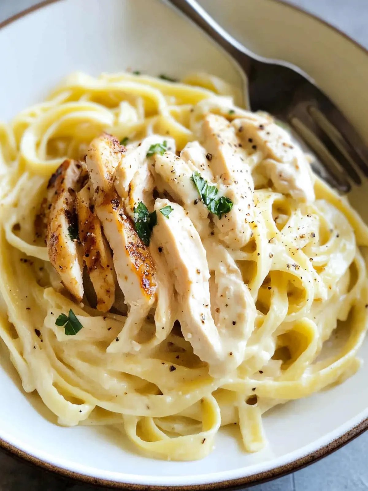 Easy Chicken Alfredo