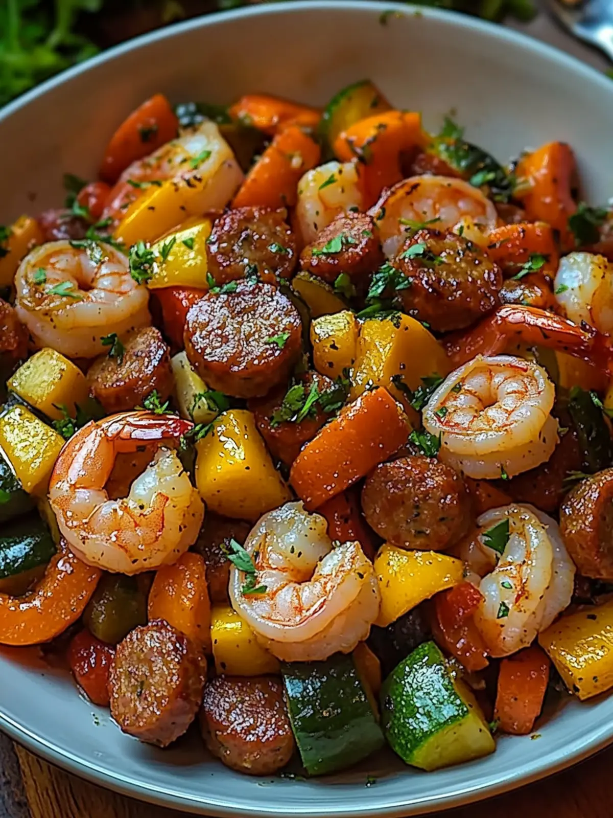 Flavorful Shrimp and Sausage Veggie Skillet Ready in 40 Minutes 5 Flavorful Shrimp and Sausage Veggie Skillet