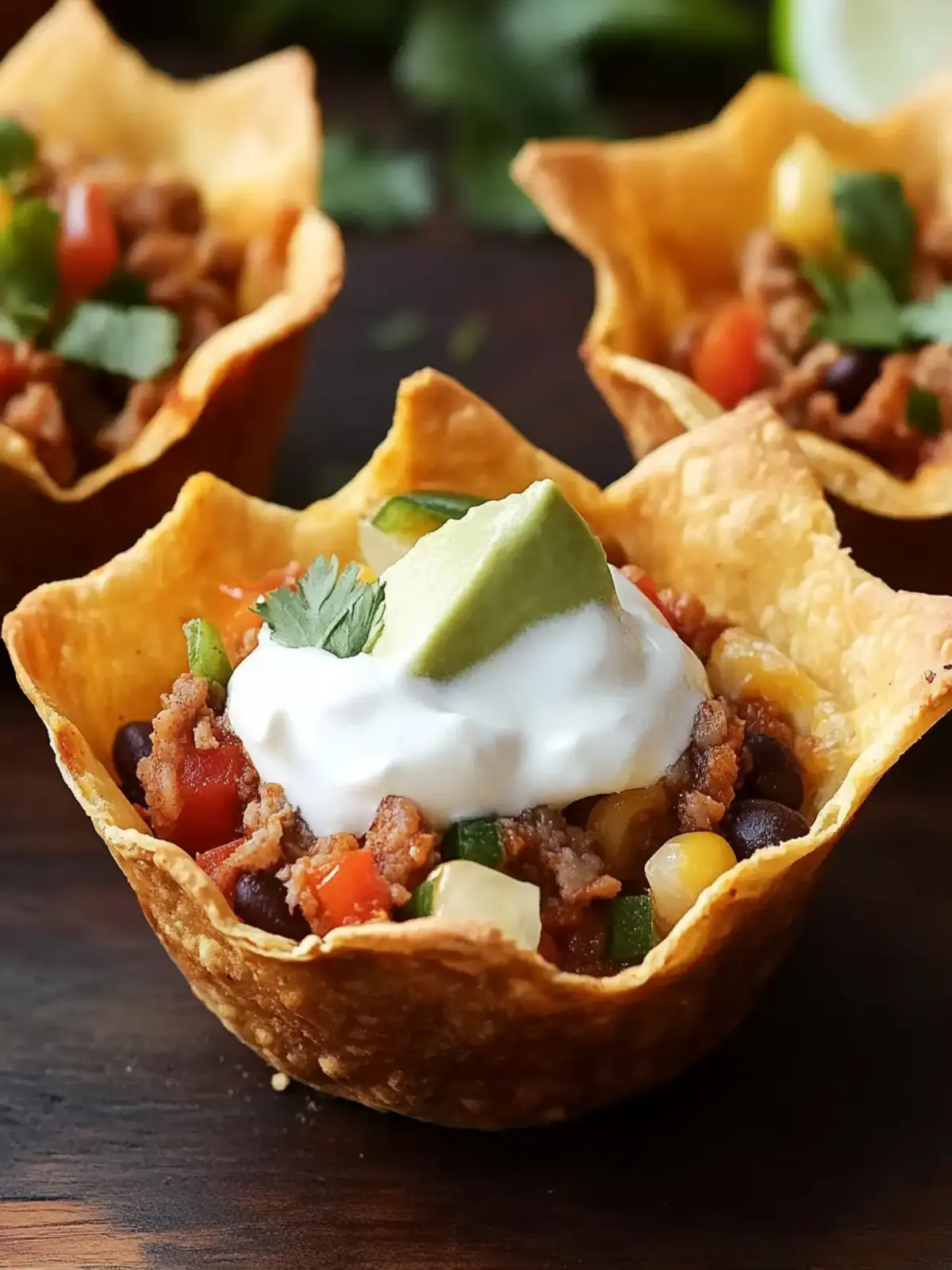 Crunchy Taco Cups