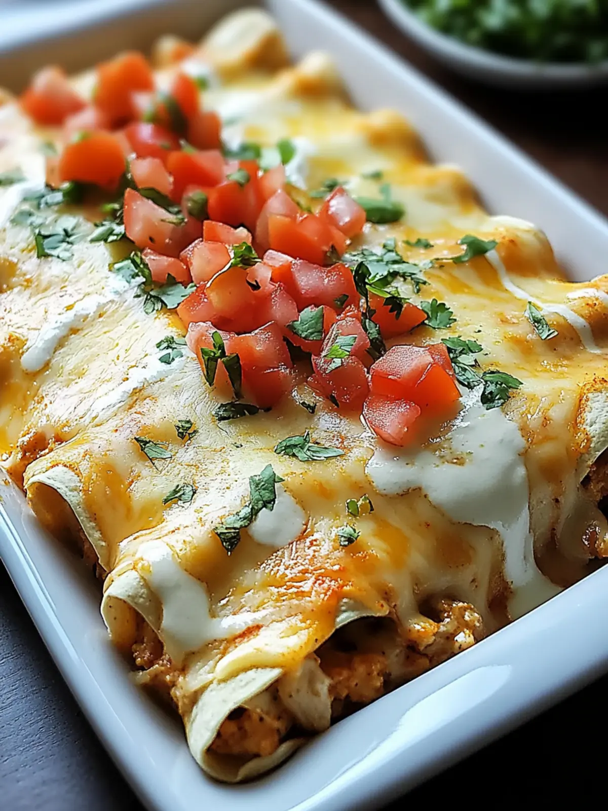 Indulgent Queso Chicken Enchiladas for a Cozy Weeknight Dinner 4 Indulgent Queso Chicken Enchiladas