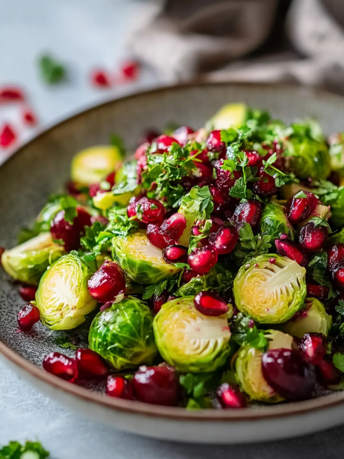 Brussels Sprout, Pomegranate & Cranberry Salad Recipe for Winter Bliss 3 Brussels Sprout, Pomegranate & Cranberry Salad Recipe