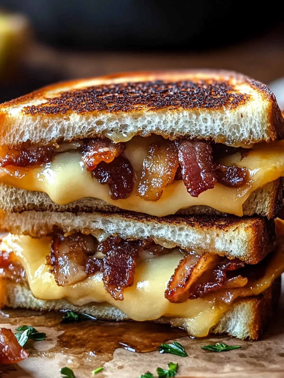 Hot Honey Apple Cheddar Beef Bacon Grilled Cheese Bliss 5 Hot Honey Apple Cheddar Beef Bacon Grilled Cheese