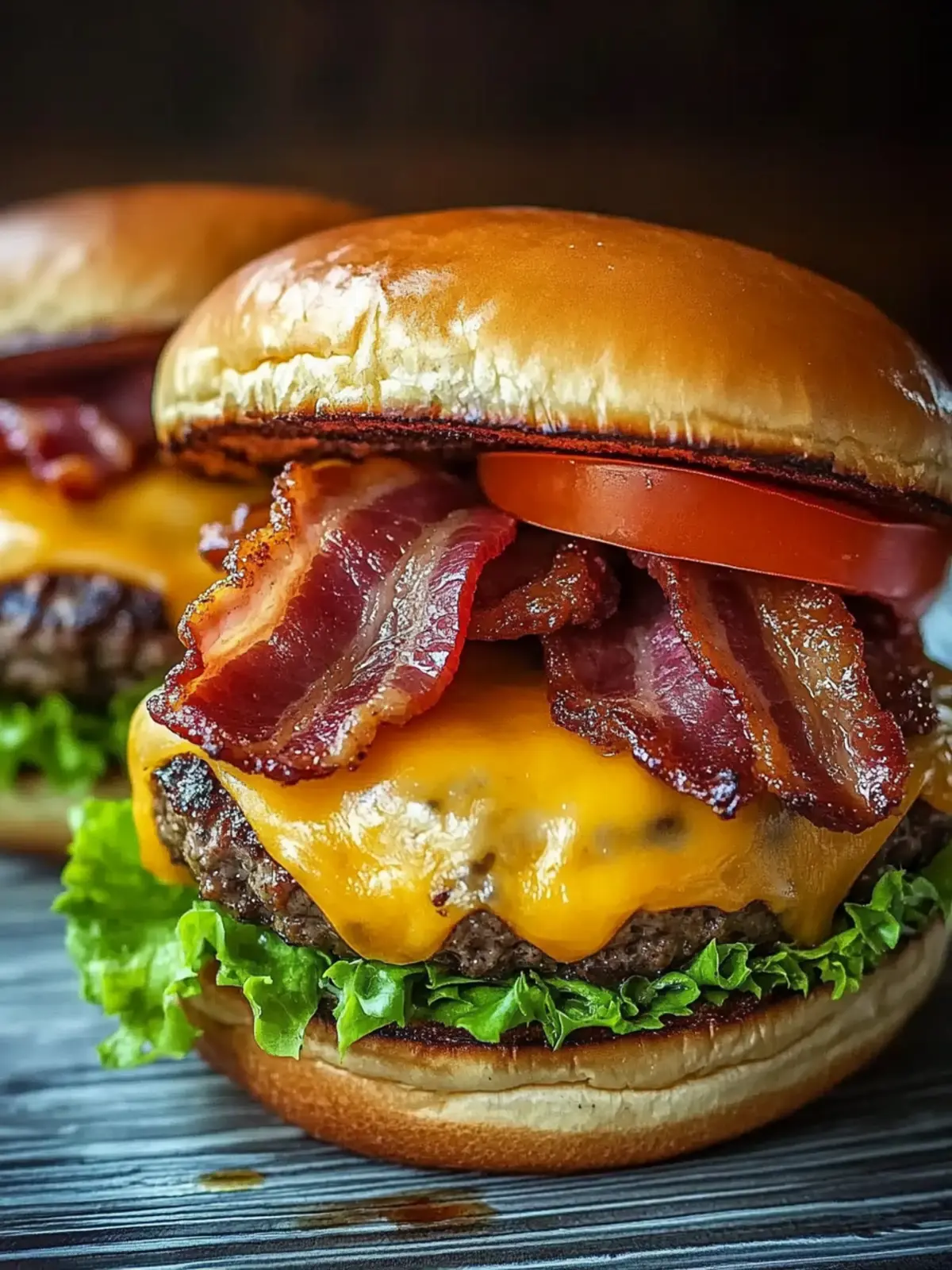 Juicy Stuffed Bacon Cheeseburgers