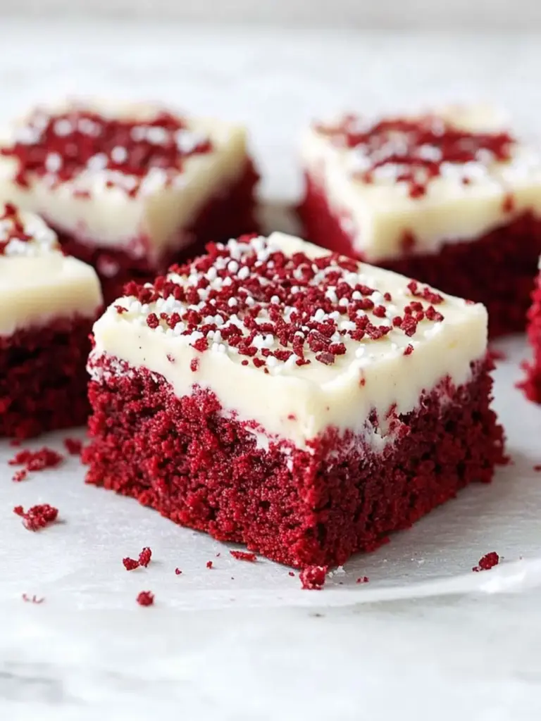 Red Velvet Cookie Bars