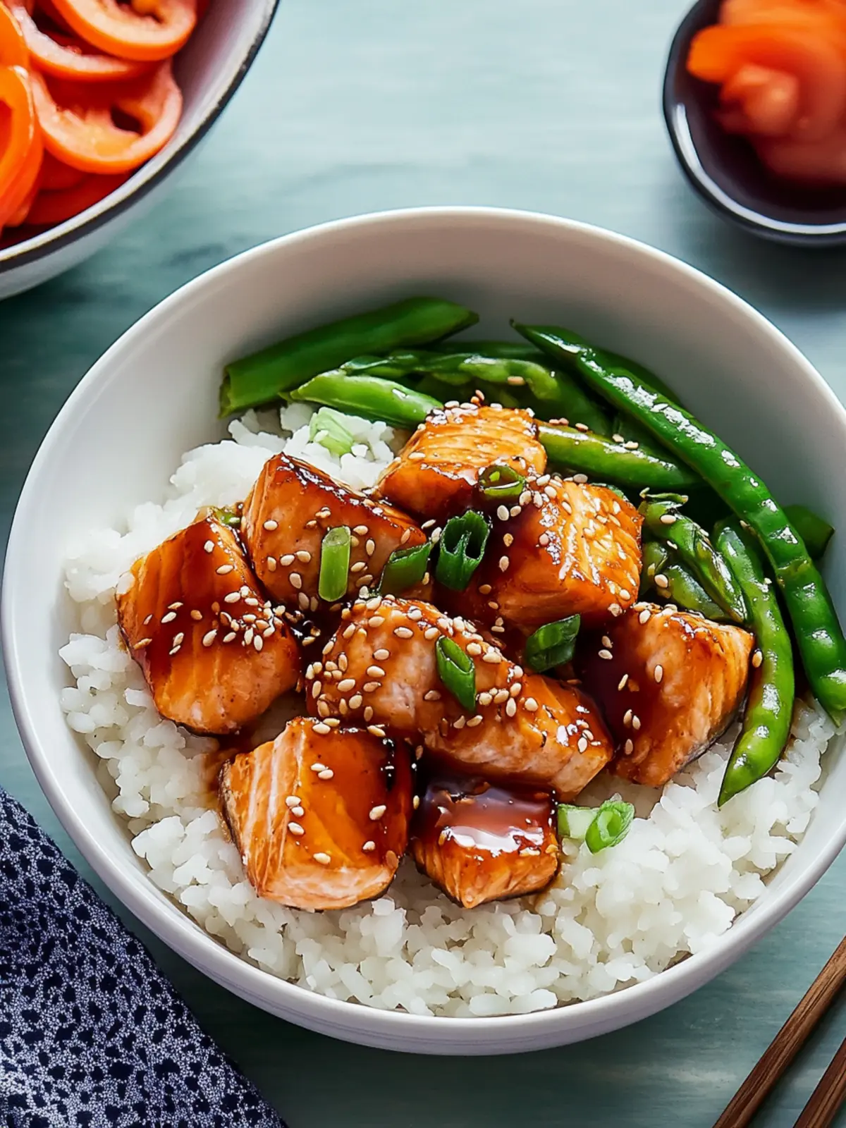 Delicious Soy-Glazed Salmon Bowls Perfect for Quick Dinners 2 Soy-Glazed Salmon Bowls