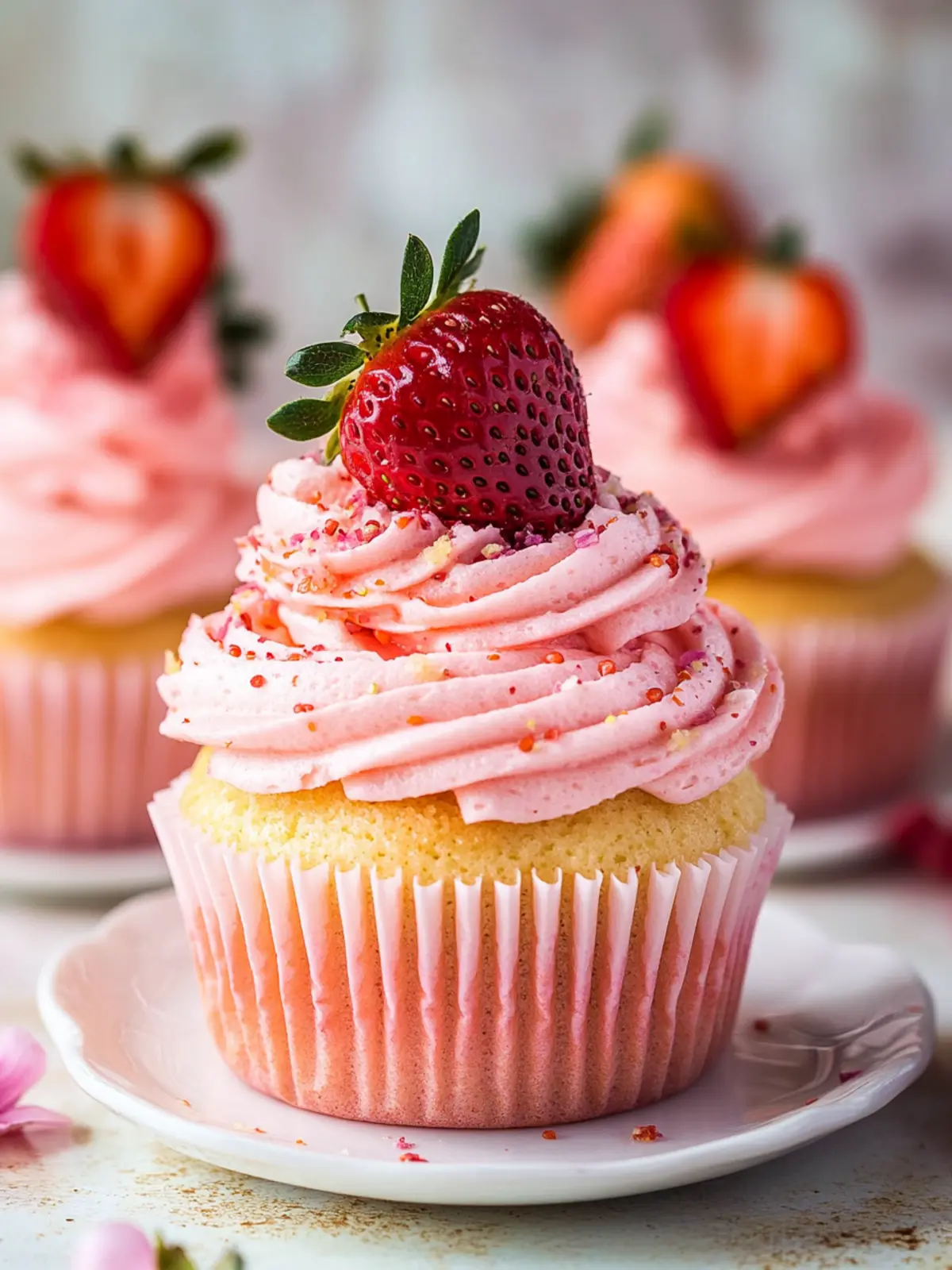 Irresistibly Fluffy Strawberry Cupcakes with Buttercream Bliss 5 Strawberry Cupcakes