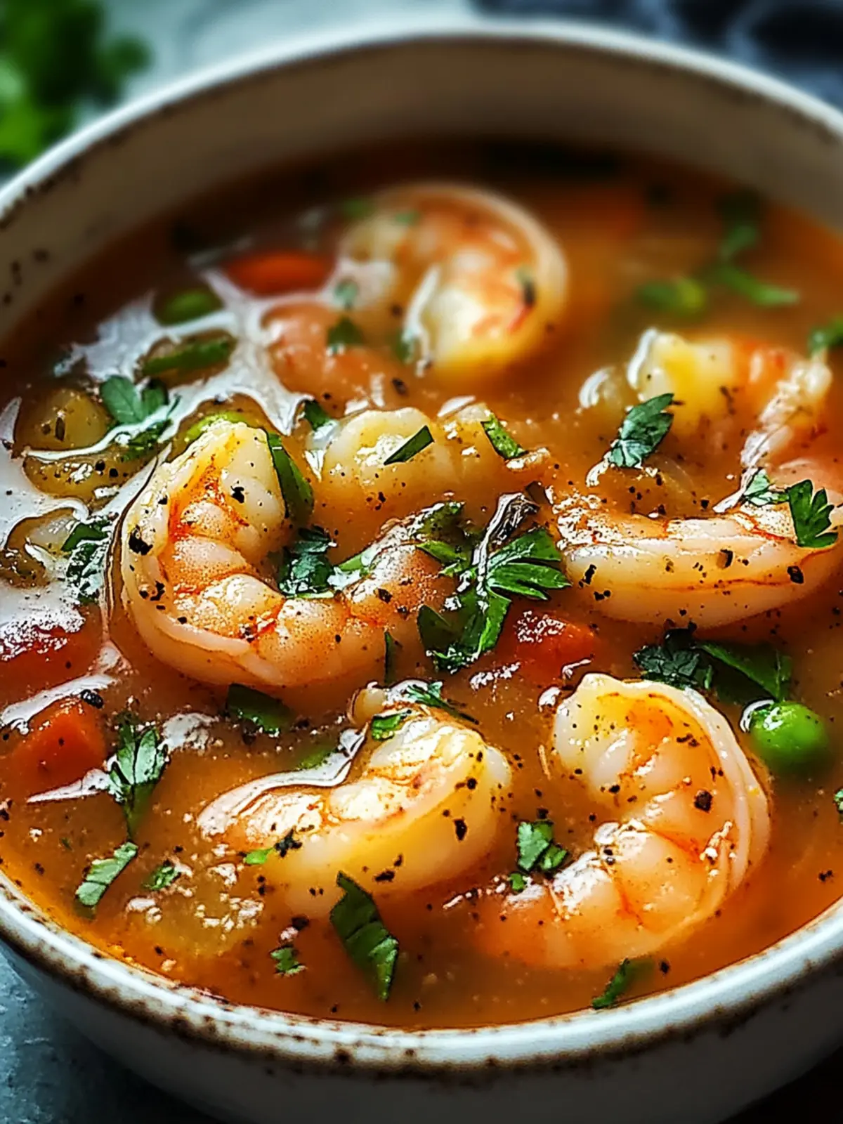 Quick and Spicy Shrimp Soup
