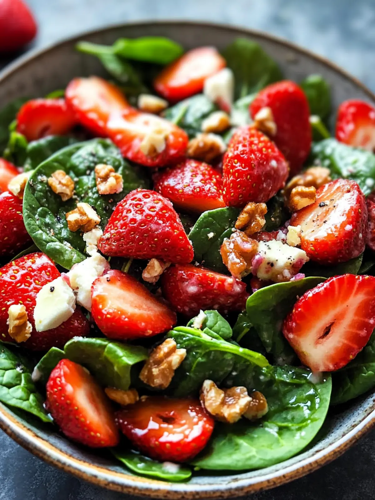 15-Minute Strawberry Spinach Salad