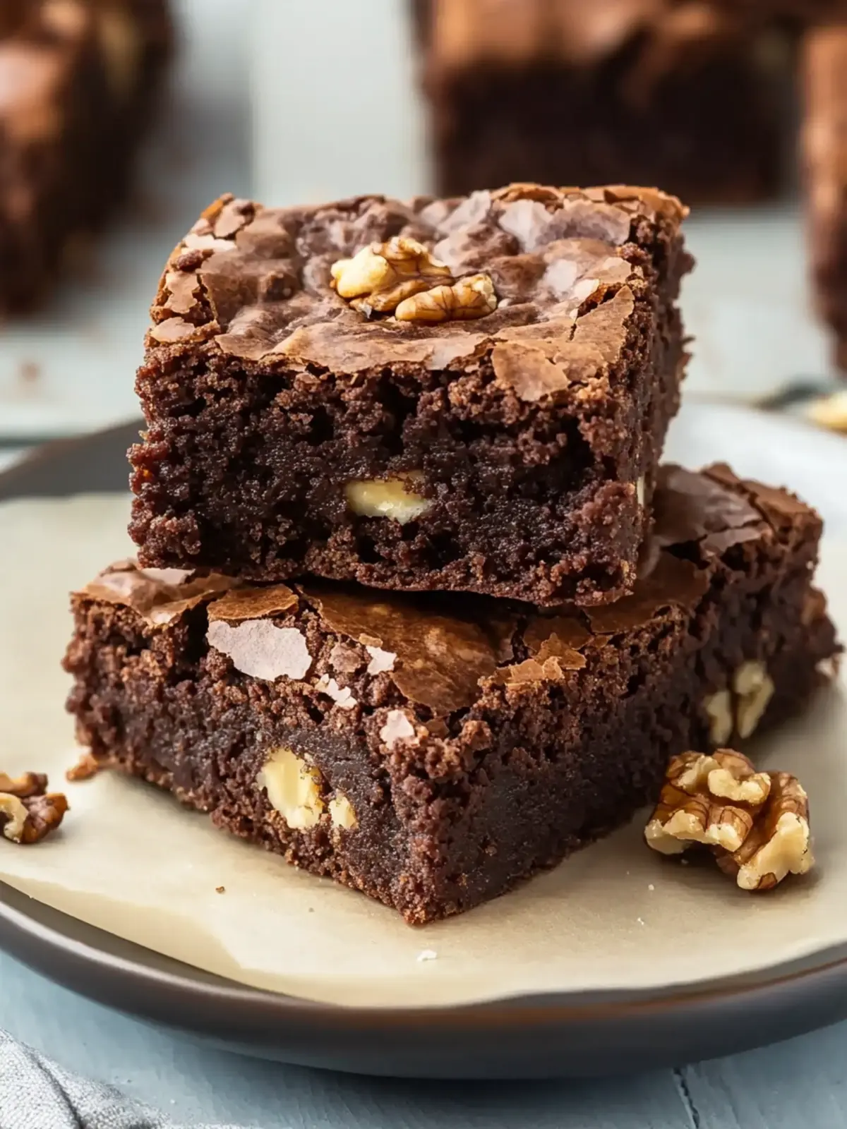 Decadent Fudgy Walnut Brownies You Can't Resist 5 Walnut Brownies