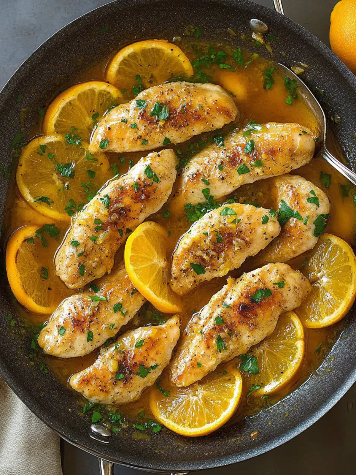 Skillet Citrus Chicken Tenders