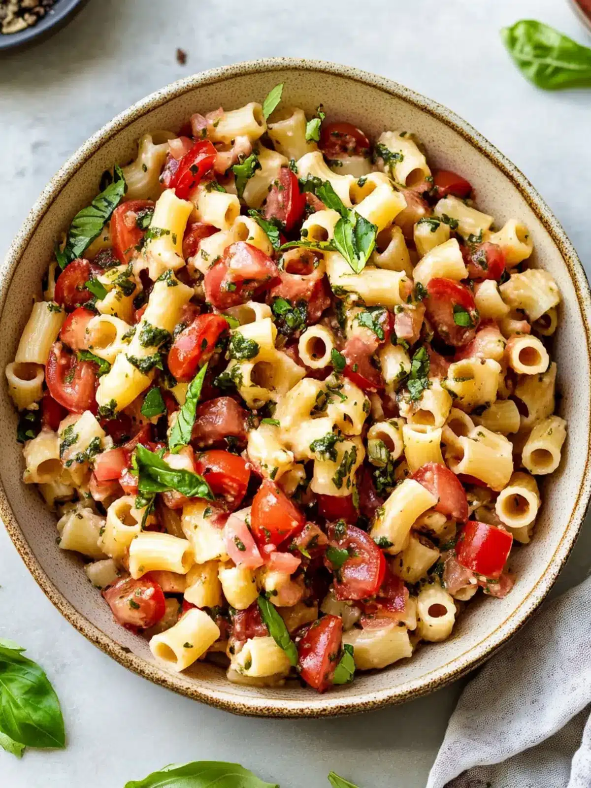 Delicious Bruschetta Pasta Salad: Perfect for Summer BBQs 5 Bruschetta Pasta Salad