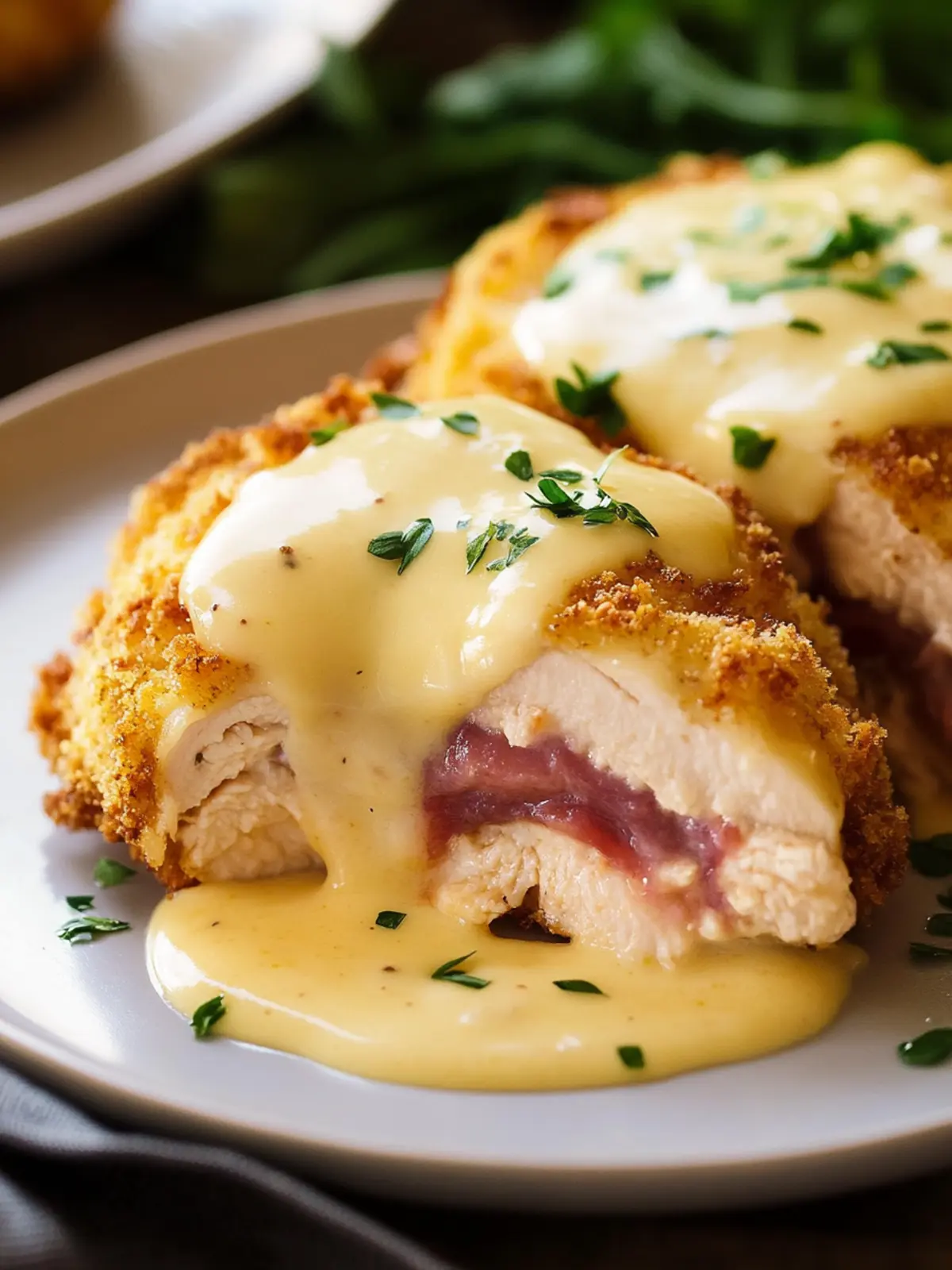 Delicious Chicken Cordon Bleu with Honey Mustard Bliss 5 Chicken Cordon Bleu