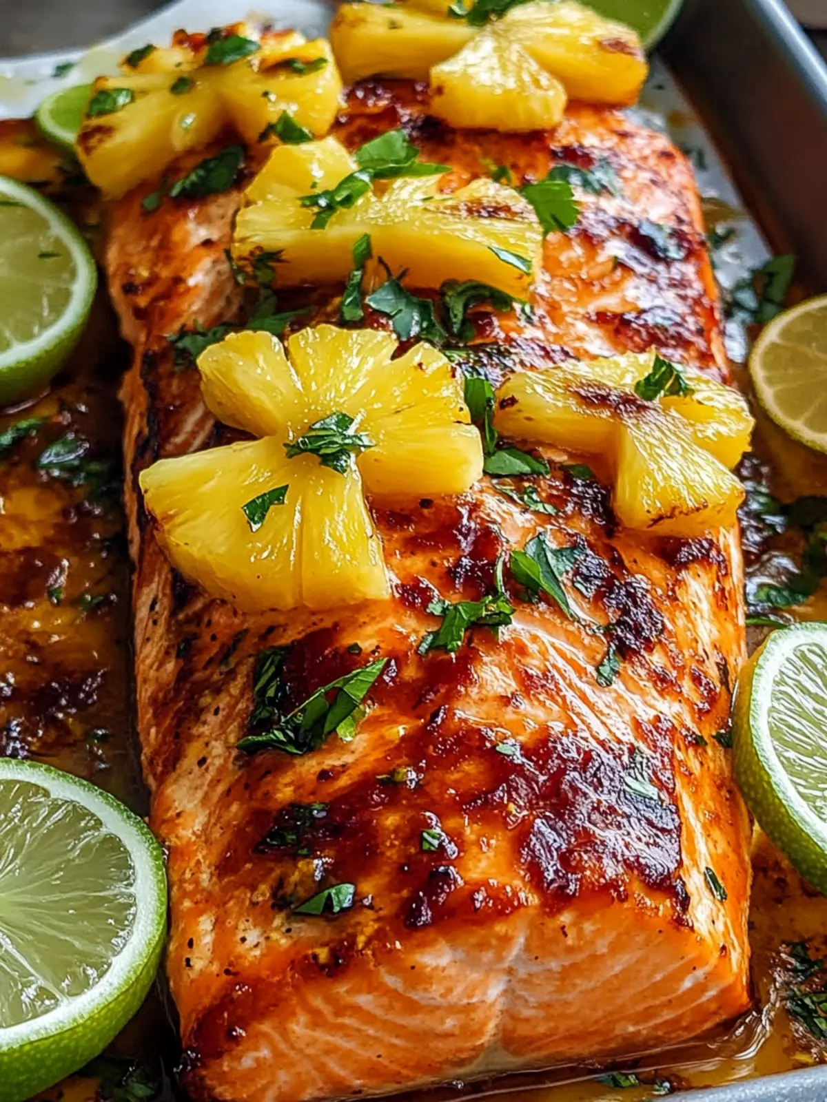 Baked Pineapple Salmon