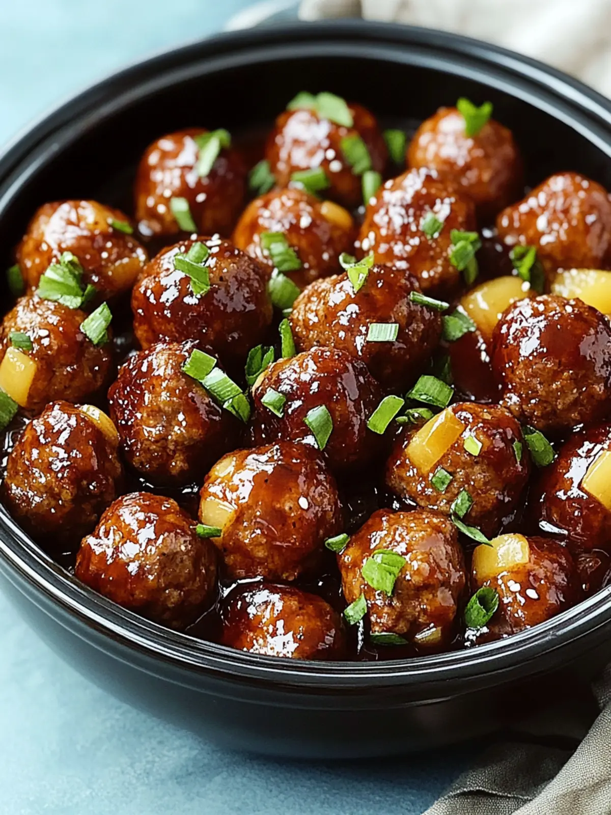 Slow Cooker Hawaiian Meatballs for the Perfect Dinner Party 4 Slow Cooker Hawaiian Meatballs
