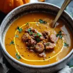 Spicy Beef Sausage Pumpkin Soup Bowl: Fall Comfort in Every Bite 2 Spicy Beef Sausage Pumpkin Soup Bowl