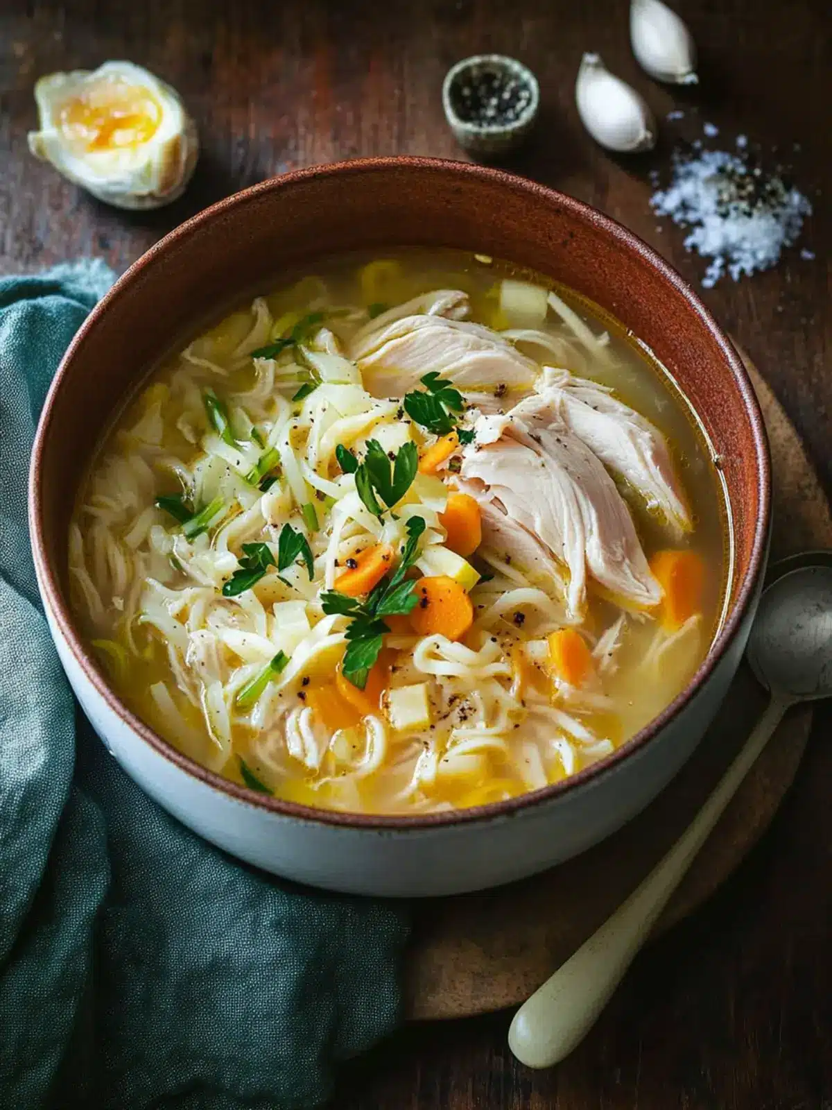 Heartwarming Chicken and Leek Noodle Soup for Cozy Nights 5 Chicken and Leek Noodle Soup