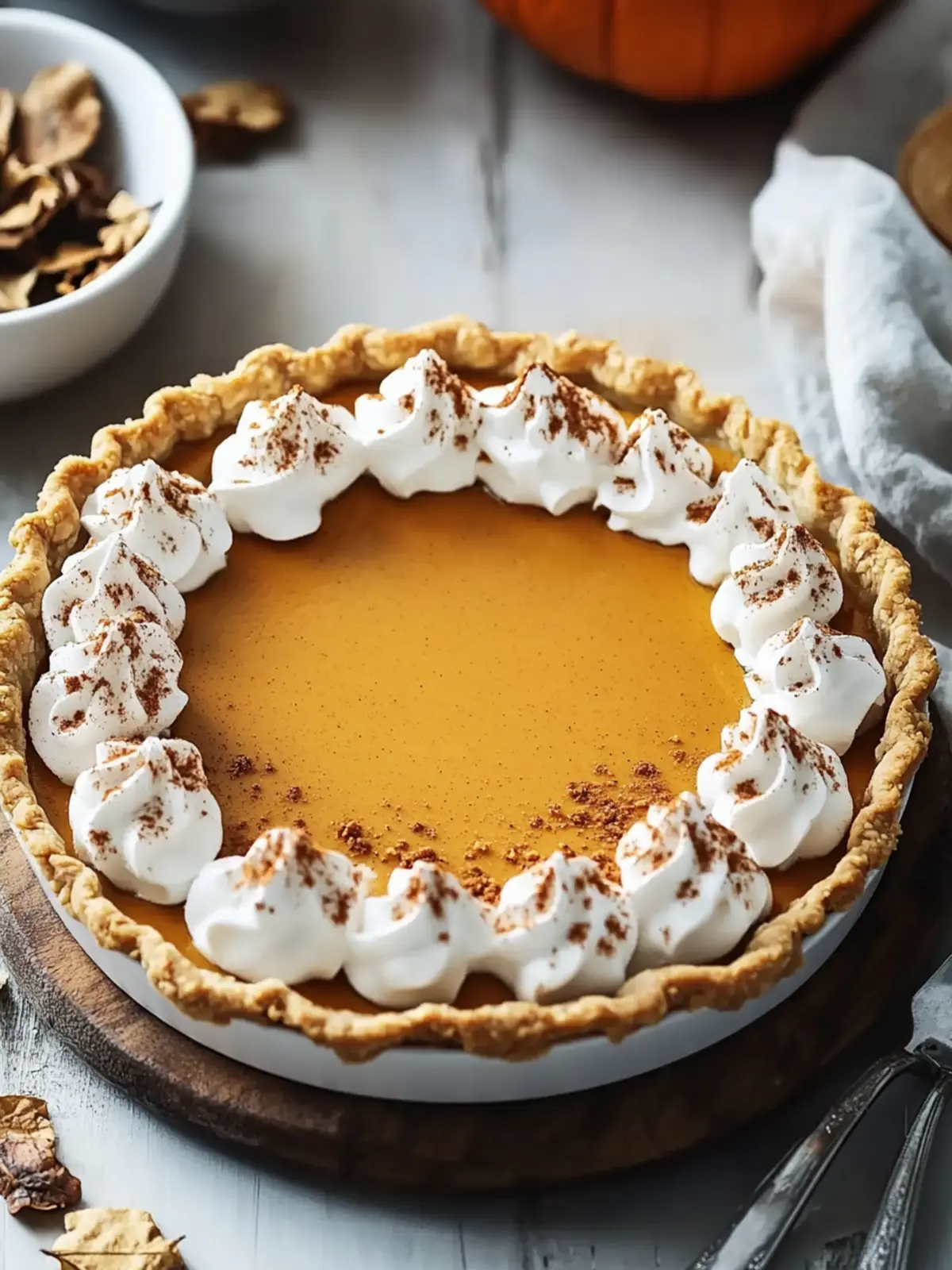 Vegan Pumpkin Custard Pie: A Creamy Delight for Fall 2 Vegan Pumpkin Custard Pie