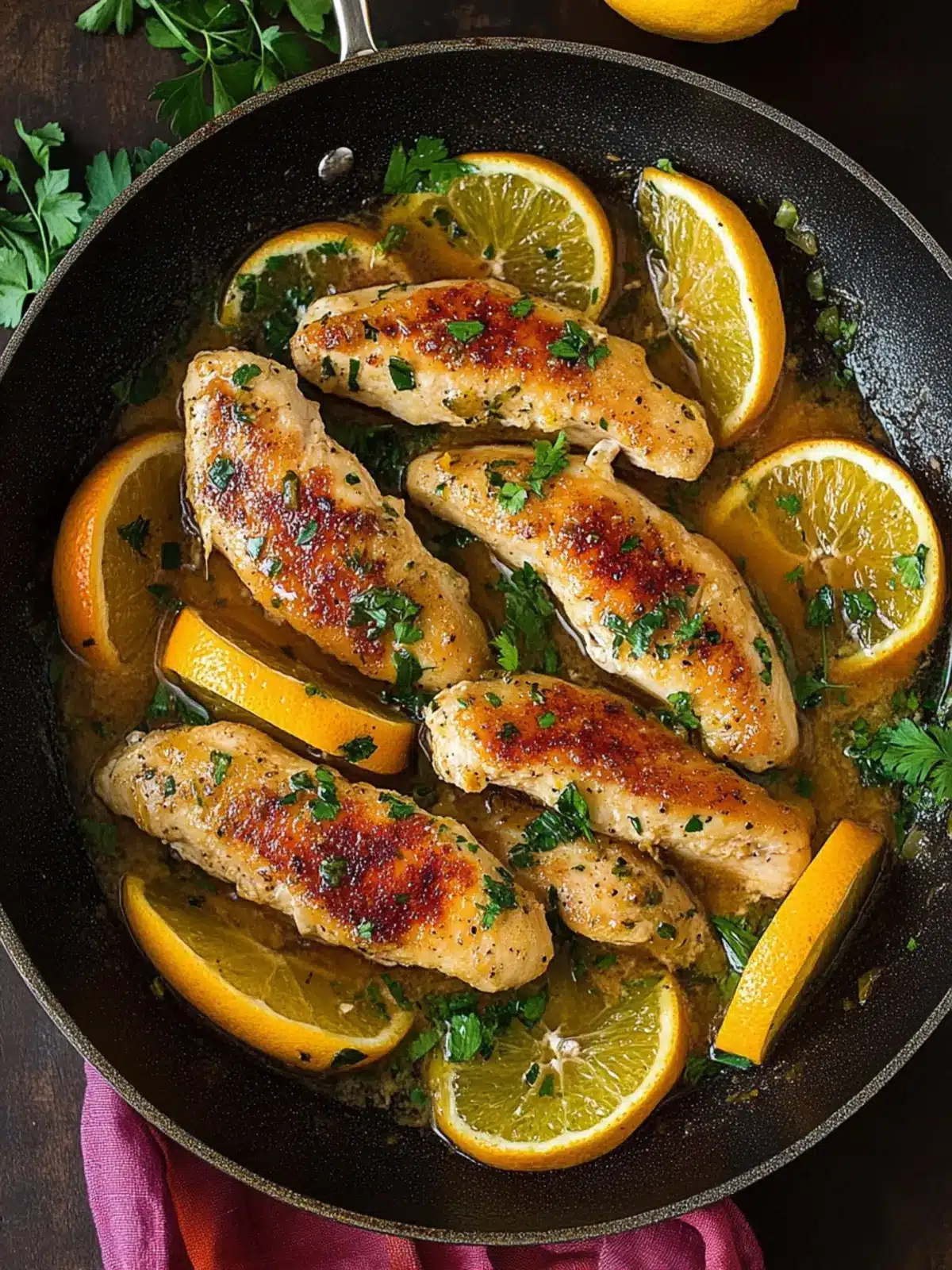Skillet Citrus Chicken Tenders