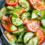 Healthy Recipes: Zesty Cucumber Tomato Avocado Salad Magic 8 Healthy Recipes
