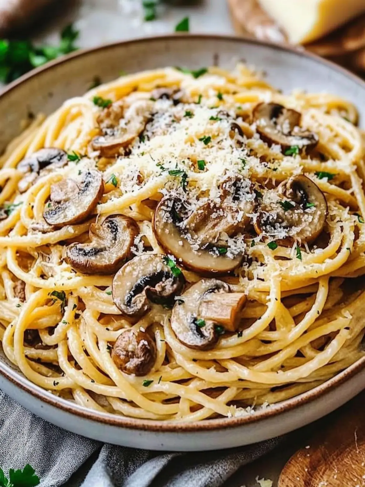 Cozy Mushroom Parmesan Pasta: Comfort Food in 30 Minutes 5 Cozy Mushroom Parmesan Pasta