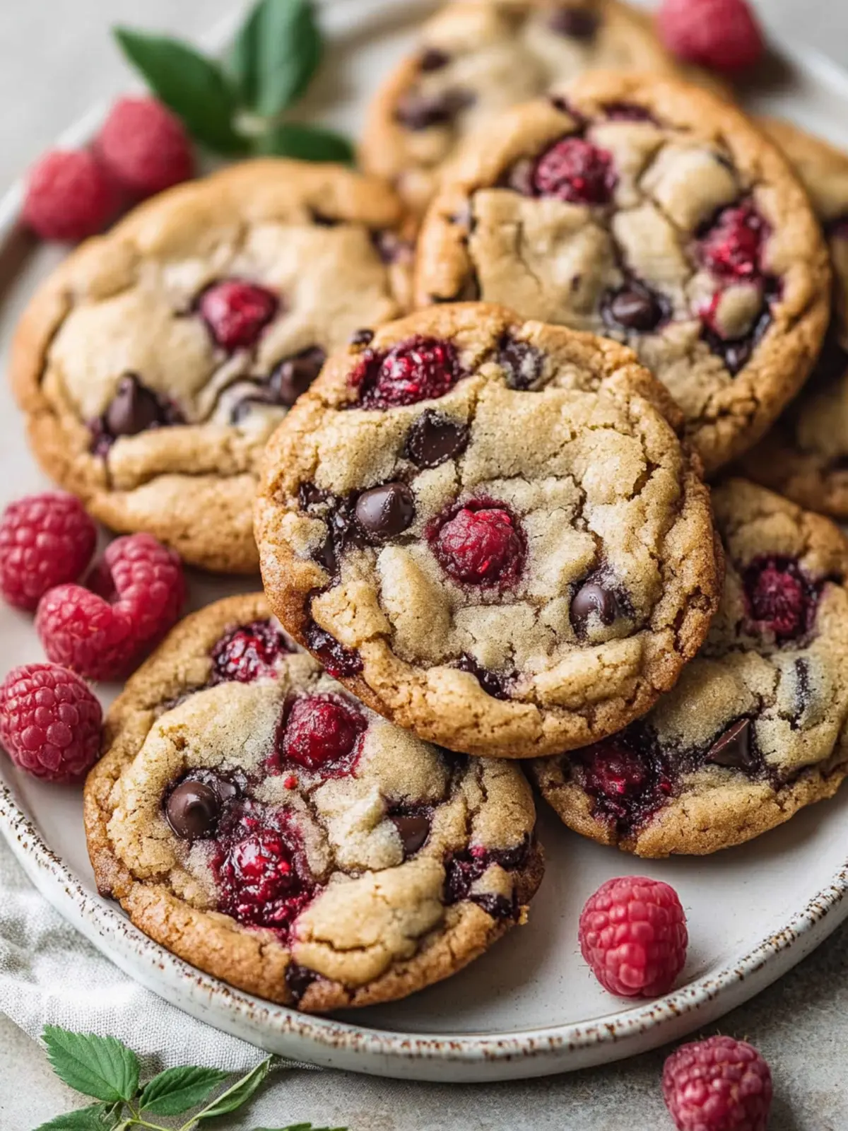 Delight in No-Chill Raspberry Chocolate Chip Cookies Today! 4 Raspberry Chocolate Chip Cookies