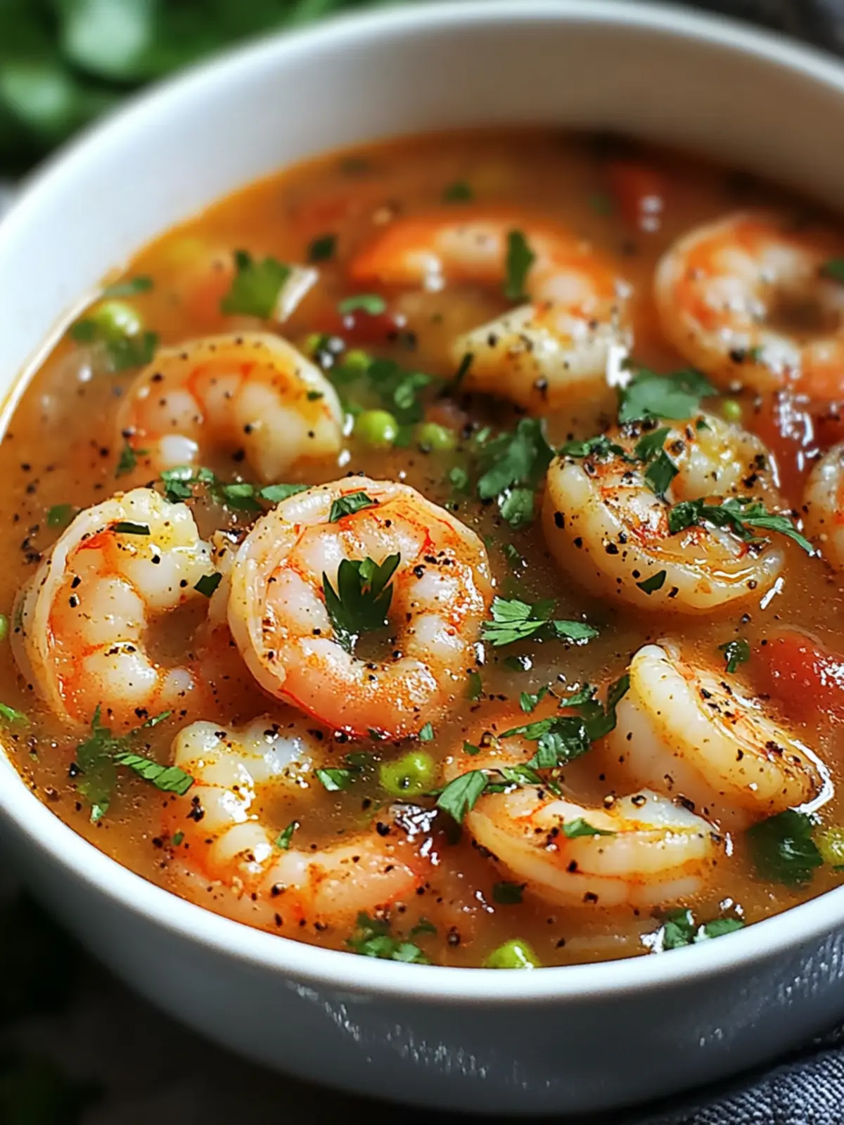 Quick and Spicy Shrimp Soup