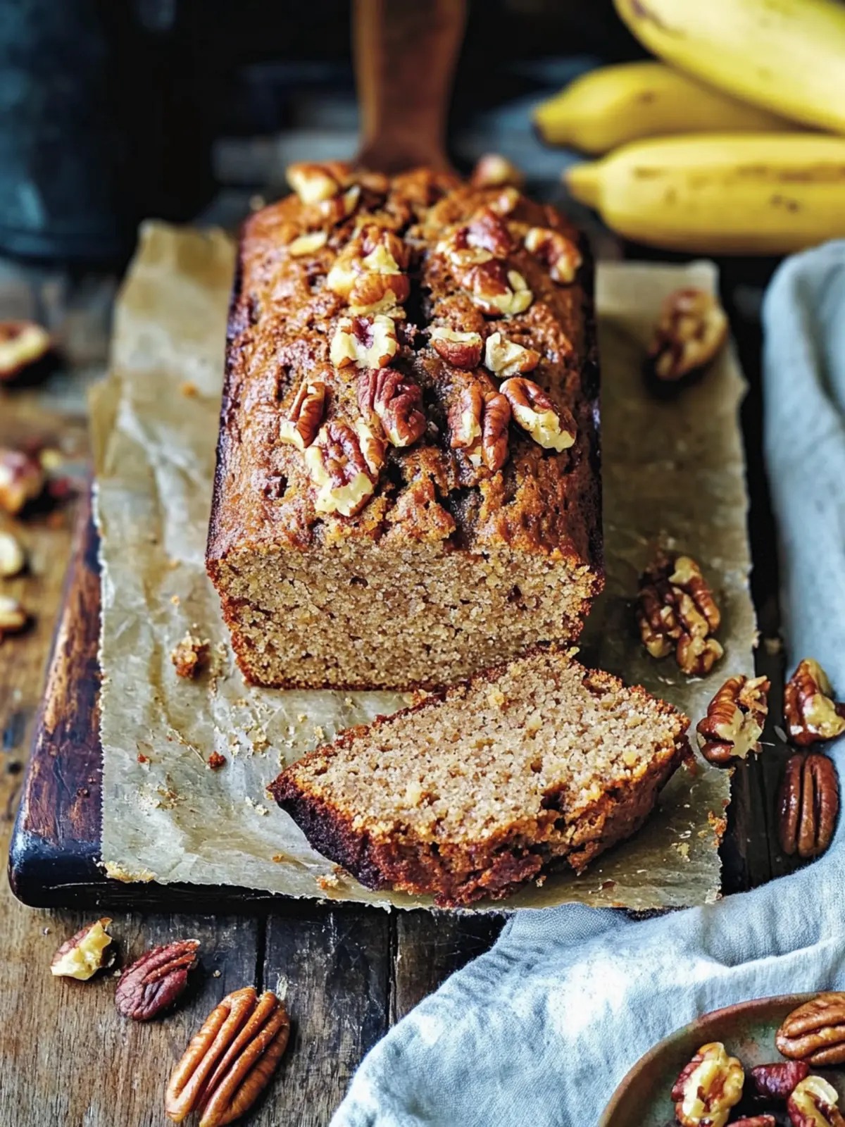 Irresistible Banana Bread with Pecans and Peanut Brittle Magic 5 Banana bread with pecans and peanut brittle