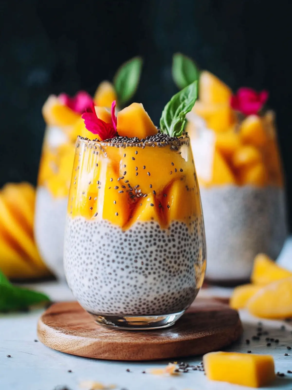 Creamy Mango Chia Pudding: Your Healthy Tropical Delight 3 Mango Chia Pudding