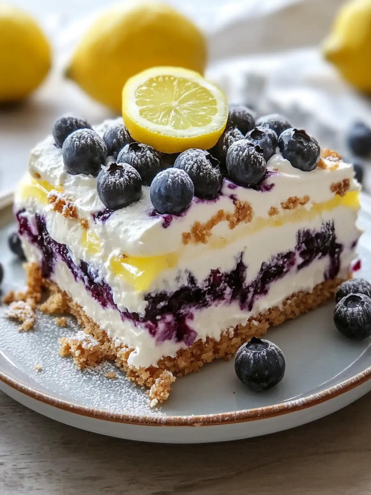 No-Bake Blueberry Lemon Icebox Cake You'll Love This Summer 2 No-Bake Blueberry Lemon Icebox Cake