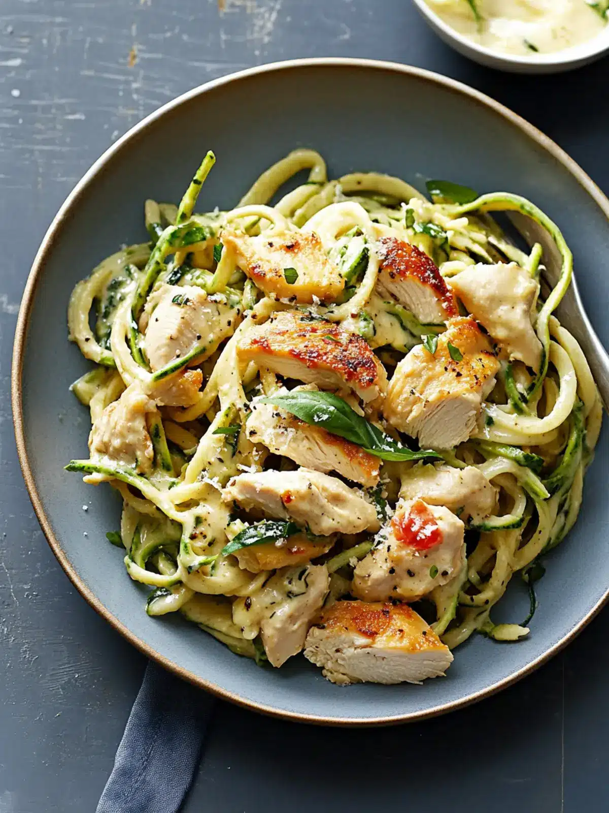 Creamy Chicken and Zoodle Spaghetti for Guilt-Free Indulgence 3 Creamy Chicken and Zoodle Spaghetti