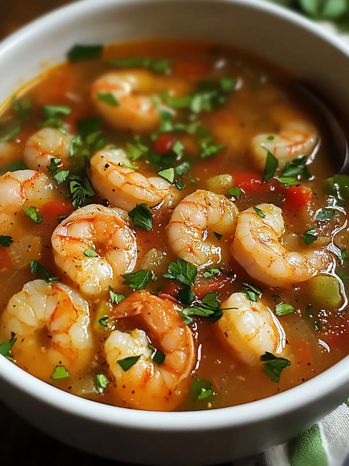 Quick and Spicy Shrimp Soup