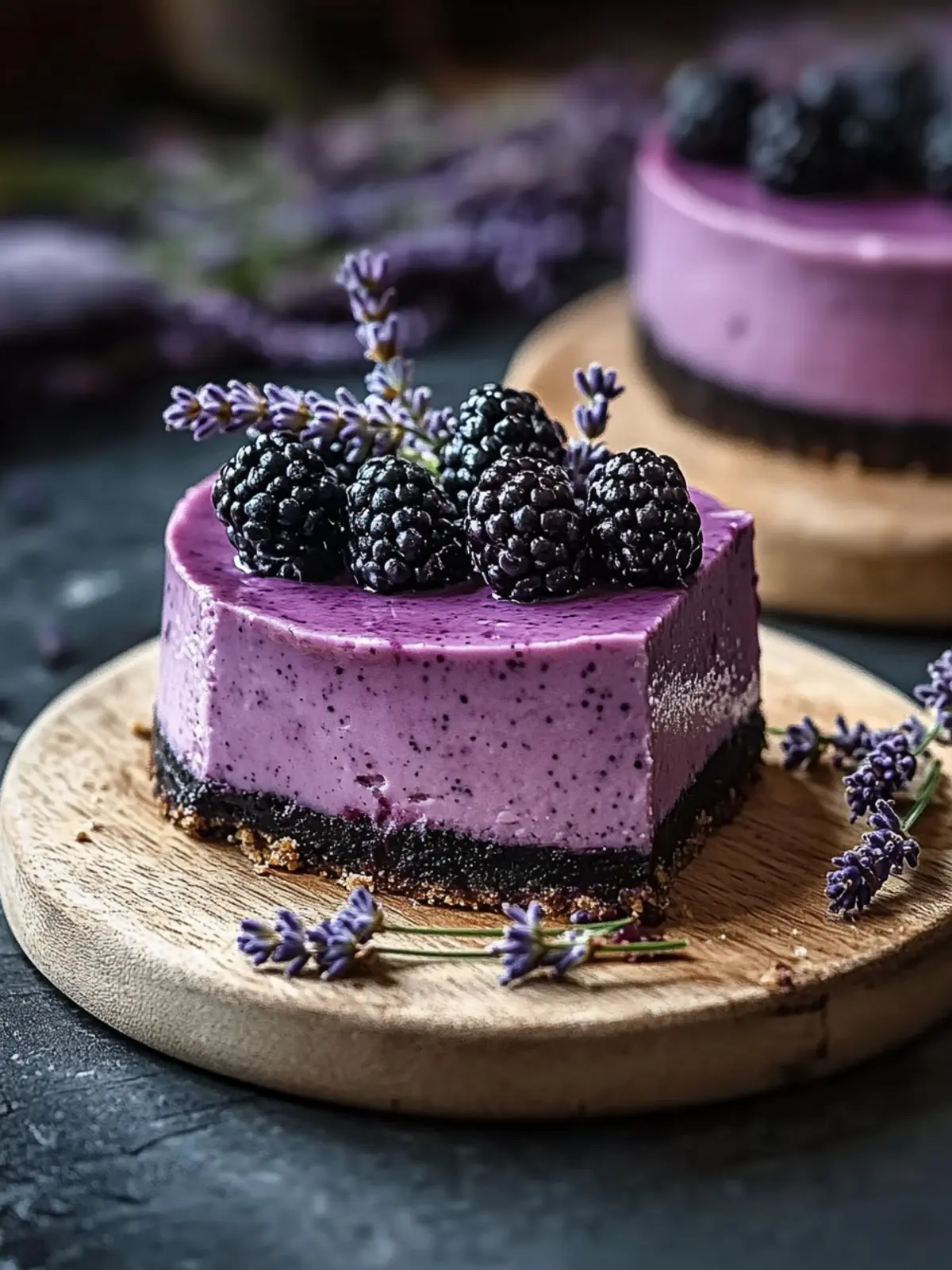 Luscious Blackberry Lavender Cheesecake: The Perfect Mini Treat 2 Luscious Blackberry Lavender Cheesecake