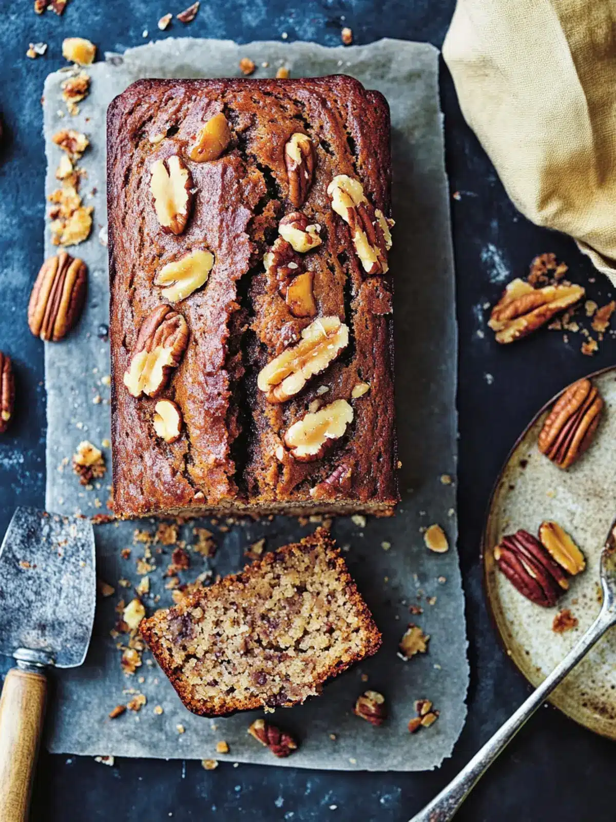 Irresistible Banana Bread with Pecans and Peanut Brittle Magic 4 Banana bread with pecans and peanut brittle