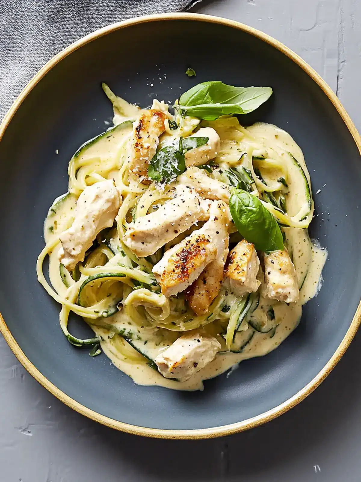 Creamy Chicken and Zoodle Spaghetti for Guilt-Free Indulgence 5 Creamy Chicken and Zoodle Spaghetti
