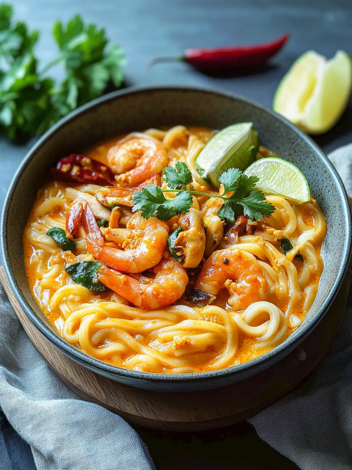 Creamy Tom Yum Udon in 20 Minutes: A Flavorful Weeknight Win 2 Creamy Tom Yum Udon (20 minutes)