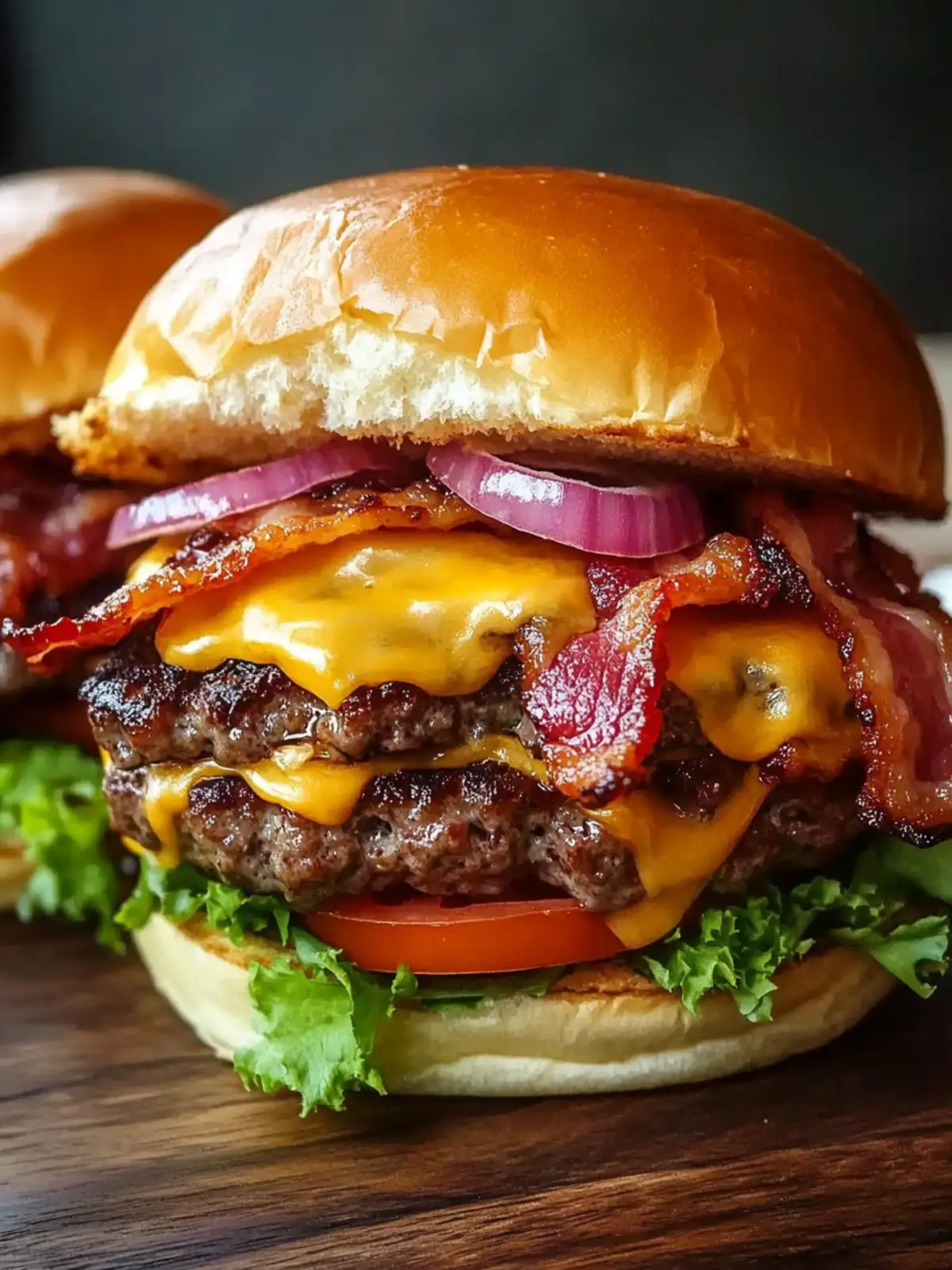 Juicy Stuffed Bacon Cheeseburgers